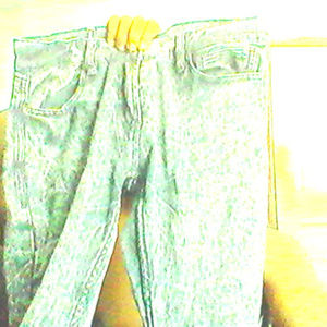 RUDE Hot Topic Ghost Jeans black/white30x32